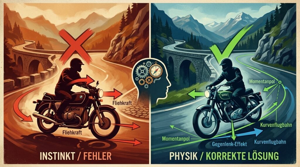 Die Drückertechnik: Wie ein Physiker das Motorradfahren veränderte